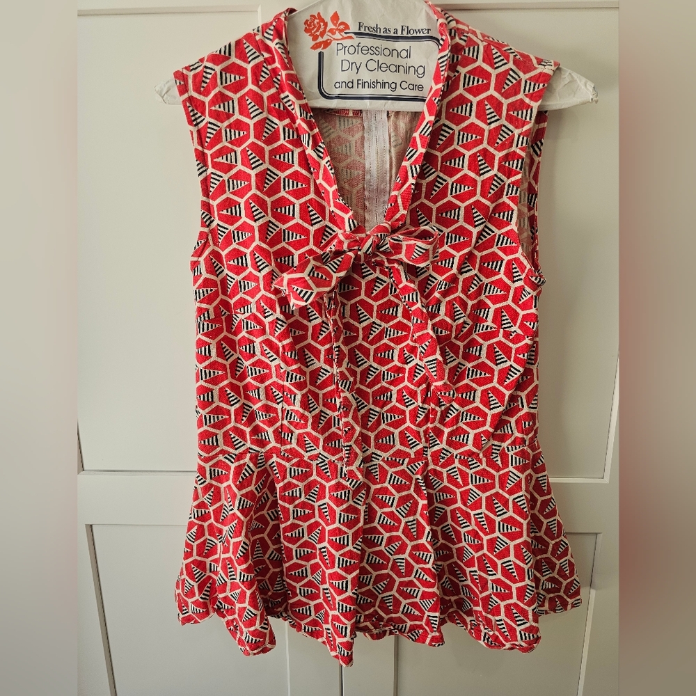 Mata Traders Peplum Top, Sz S